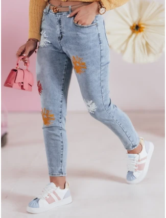 FLORENSSO modré dámské džíny slim fit kalhoty FashionStreet UY2467