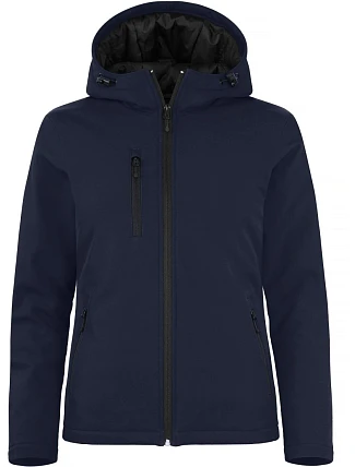 Clique Padded Hooded Softshell Women Dámská zateplená softshellová bunda s kapucí 67.0953 dark navy