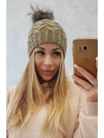 Fleecová čepice Daria K217 light khaki Fleecová čepice Daria K217 light khaki