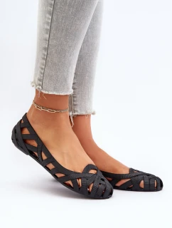 Dámské gumové baleríny černé Salam