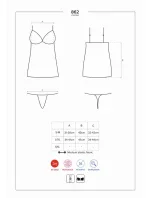 Přitažlivá košilka 862 - CHE - Obsessive Přitažlivá košilka 862 - CHE - Obsessive