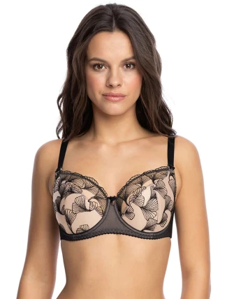 Dámská podprsenka Filipa 1130 Černá s béžovou - Gaia Dámská podprsenka Filipa 1130 Černá s béžovou - Gaia