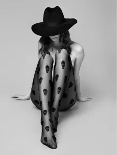 Dámské punčochové kalhoty AGENT SKULLY - 20 DEN