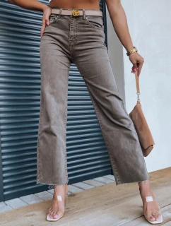 Dámské džínové kalhoty NARIN coffee FashionStreet UY1329