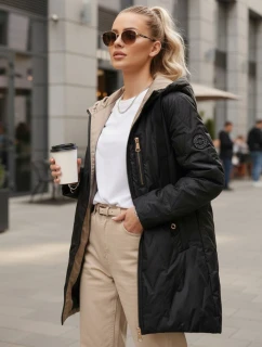 Dámská prošívaná přechodná bunda černá FashionStreet TY5562