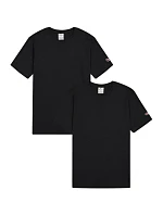 Pánské tričko Champion s krátkým rukávem 2-pack black 220267 KK001 pánské