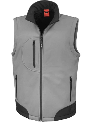 Result R 123X 3-vrstvá softshellová vesta 30.123X workguard grey/black Result R 123X 3-vrstvá softshellová vesta 30.123X workguard grey/black