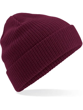 Beechfield B 50N Pletená čepice z bio bavlny 53.0050 burgundy Beechfield B 50N Pletená čepice z bio bavlny 53.0050 burgundy