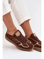 Nízké dámské tenisky hnědé Brenelle