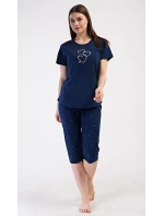 Dámské domácí šaty s tříčtvrtečním rukávem Lekníny Dámské domácí šaty s tříčtvrtečním rukávem Lekníny