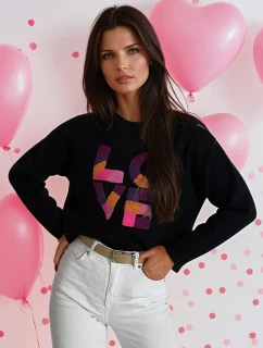 Dámský oversize svetr HARPER černý FashionStreet MY1982