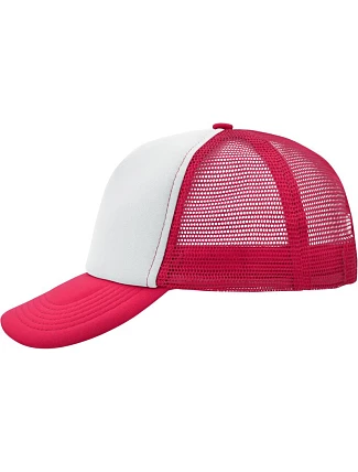Daiber MB 70 5 panelová polyesterová síťovaná kšiltovka 03.0070 white/magenta Daiber MB 70 5 panelová polyesterová síťovaná kšiltovka 03.0070 white/magenta