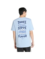 Pánské tričko adidas Burger Flavor Graphic světle modré KT9731