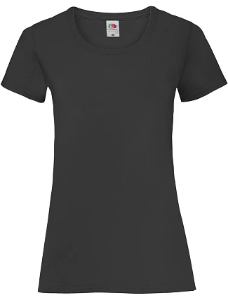 Fruit of the Loom Lady-Fit Valueweight T Dámské tričko 16.1372 black Fruit of the Loom Lady-Fit Valueweight T Dámské tričko 16.1372 black