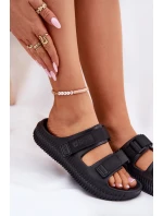 Dámské Pěnové Sandály Se Suchým Zipem Big Star RR274A527 Černé