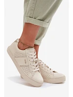 Dámské síťované tenisky Big Star TT274292 Béžové