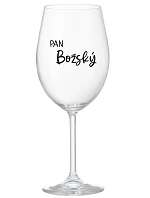 PAN BOŽSKÝ  - čirá sklenice na víno 350 ml