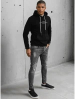 Pánská černá mikina FashionStreet BX5458