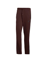 Pánské kalhoty adidas Essentials 3-Stripes Fleece hnědé JX0713