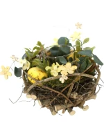 DEKORATIVNÍ SVÍCEN ŽLUTÝ 16CM NA ČAJOVOU SVÍČKU