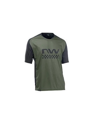 Cyklistické tričko NORTHWAVE Edge Jersey Short Sleeve – zelené/černé Cyklistické tričko NORTHWAVE Edge Jersey Short Sleeve – zelené/černé