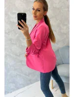 Sako s klopami elegantní růžové