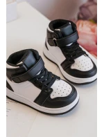 Dětské Sportovní Boty Vysoké Bílo-Černé Teredite