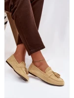 Dámské mokasíny ploché s třásněmi Žluté Marilisse