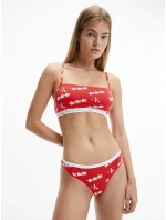 Dámská bralettka 2 pack 000QF6040E - W5H - Červená, Bílá - Calvin Klein Dámská bralettka 2 pack 000QF6040E - W5H - Červená, Bílá - Calvin Klein