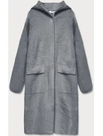 Šedý přehoz přes oblečení á la vlna s kapucí (B3006) Šedý přehoz přes oblečení á la vlna s kapucí (B3006)