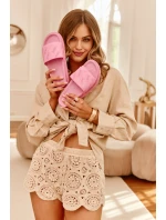 Dámské Pantofle Na Platformě Big Star RR274A541 Růžové