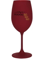 MOJE PSYCHOLOGLOGLOGLO - bordo sklenice na víno 350 ml MOJE PSYCHOLOGLOGLOGLO - bordo sklenice na víno 350 ml