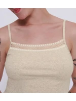 sloggi GO Ribbed Spaghetti Top - GRAY - SLOGGI GRAY - SLOGGI