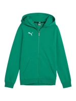 Dětská mikina Puma teamGoal Casuals s kapucí zelená 658596 05
