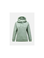 Dámská mikina PEAK PERFORMANCE W Original Small Logo Hood, zelená barva
