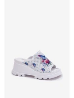 Dámské Kožené Sandały Na Klínu Artiker 56C0428 Bílé