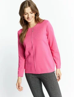 Dámský svetr QNS0390-004 Tmavě růžová - Monnari