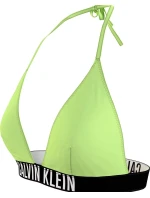 Dámská plavková podprsenka KW0KW02506 MOT neonově žluté - Calvin Klein Dámská plavková podprsenka KW0KW02506 MOT neonově žluté - Calvin Klein