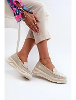 Dámské mokasíny Filidia 24PB18-6889 krémové - Evento