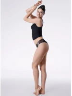 Julimex Tanga Peggy Brown kalhotky S-XL