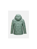 Dámská péřová bunda PEAK PERFORMANCE, model Helium Utility Down Hood Jacket, zelená barva Dámská péřová bunda PEAK PERFORMANCE, model Helium Utility Down Hood Jacket, zelená barva