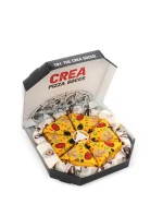 Ponožky s potiskem pizzy – sada 4 pár unisex v originálním balení