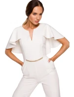 M670 Kombinéza s volánky - ecru