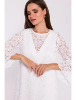 Dámské šaty S380 krémové - Stylove