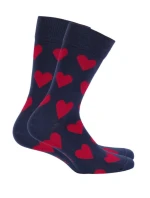 PERFECT MAN-CASUAL Valentýnské vzorované ponožky PERFECT MAN-CASUAL Valentýnské vzorované ponožky