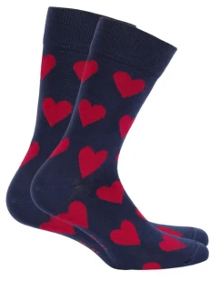 PERFECT MAN-CASUAL Valentýnské vzorované ponožky