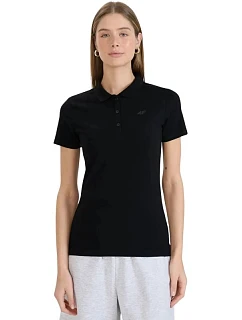 Dámské polo tričko 4F F0768, tmavě černé, 4FWMM00TPTSF0768, 20S