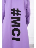 Fialová bunda s potiskem