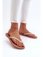 Ploché Pružné Dámské Žabky ZAXY JJ285298 Růžové