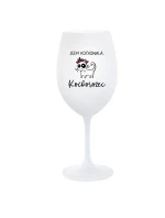 JSEM KOČKONALÁ. KOČKOROŽEC - bílá sklenice na víno 350 ml JSEM KOČKONALÁ. KOČKOROŽEC - bílá sklenice na víno 350 ml